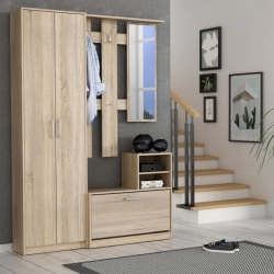 GARDEROBA Przedpokój - Komplet Dąb Sonoma